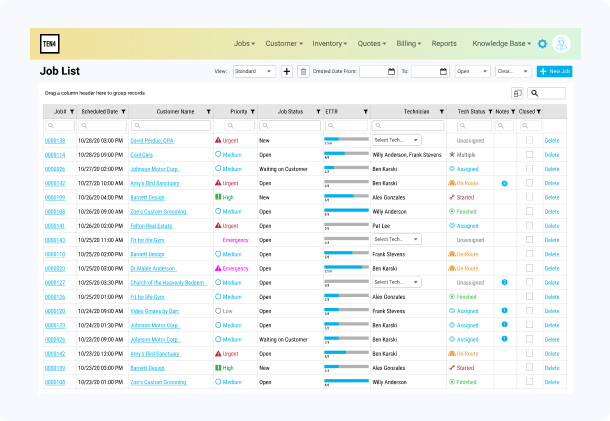 field service software job management
