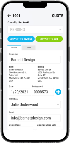 Easily Create Service Estimates